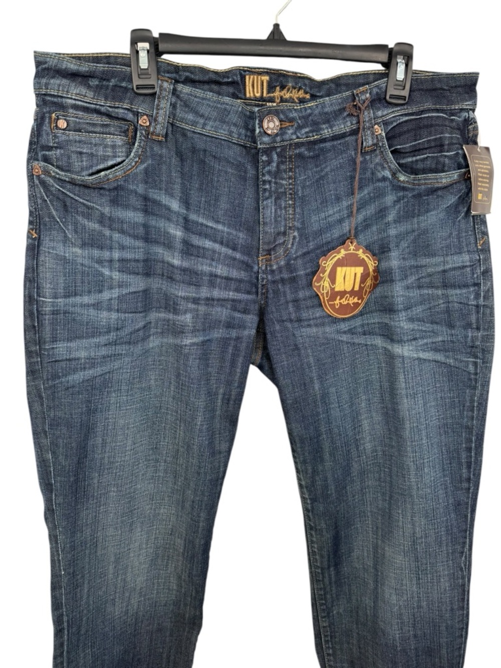 Kut From the Kloth Midrise Rolled up Ankle Jeans 18W - Picture 3 of 7